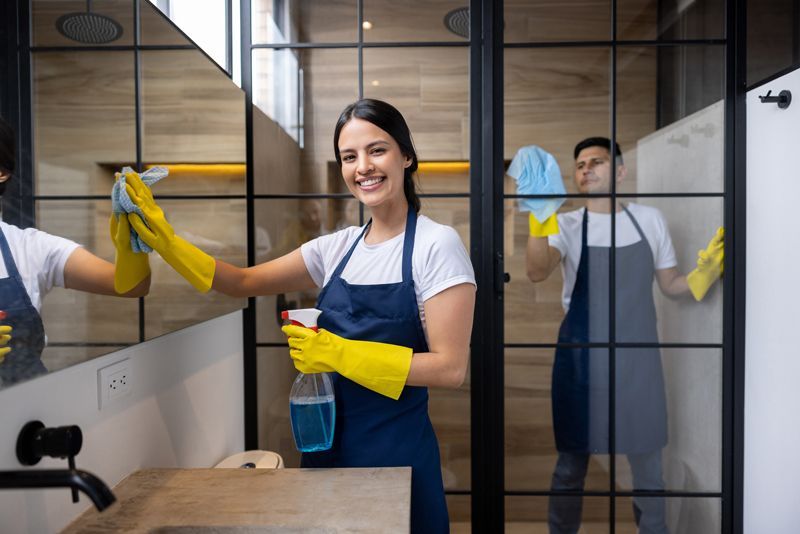Clean, sanitized medical clinic environment